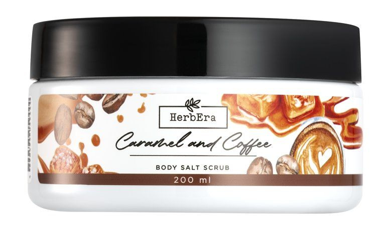 Солевой скраб для тела с ароматом карамели и кофе Caramel and Cof Body Salt Scrub, 200 мл  #1