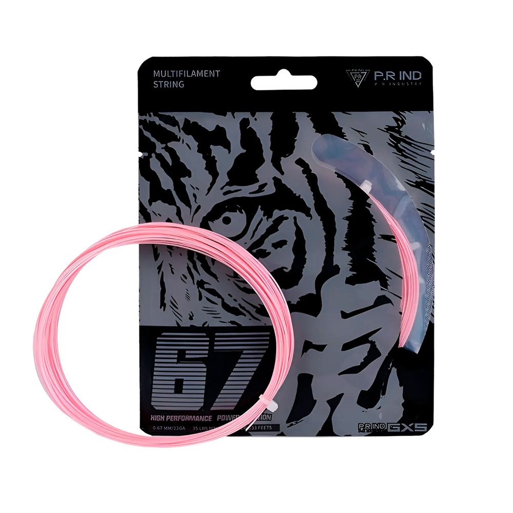 Сруна для бадминтона Purui 67 Tiger Розовая (10 метров) #1