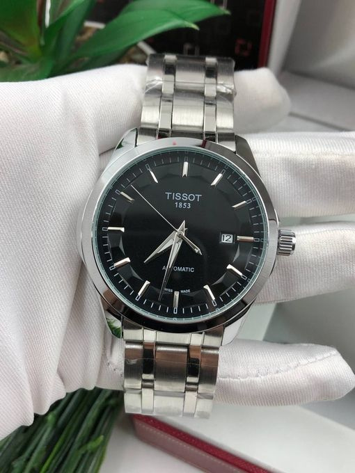 Мужские наручные часы TISSOT с металлическим ремешком в подарочной упаковке  #1