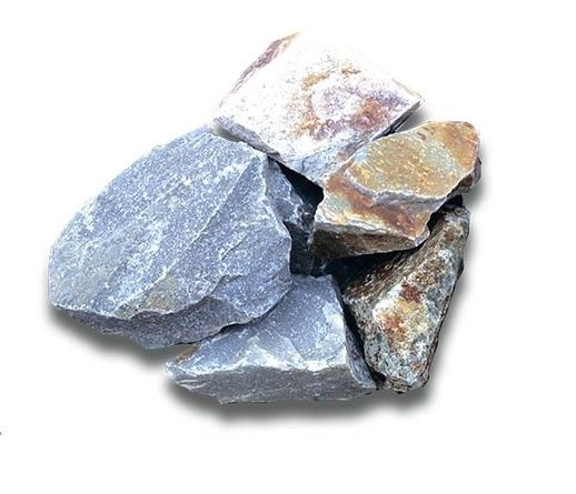 Камень для бани Кварцит разноцветный колотый 20 кг #1