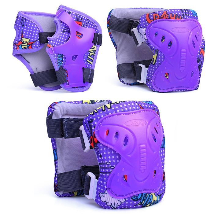 Комплект защиты для катания 00-3797 (цвет фиолетовый) #1