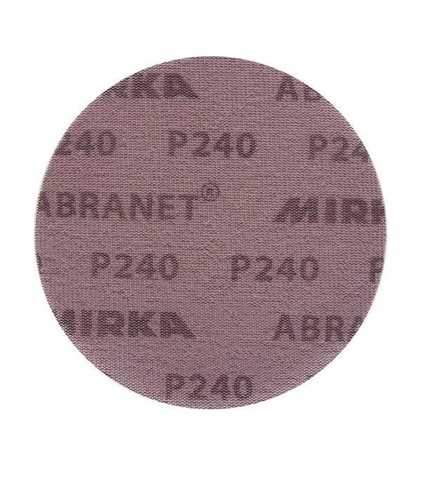 Mirka Шлифовальный диск на сетч. синт. основе ABRANET 125мм Р240 (5 шт)  #1