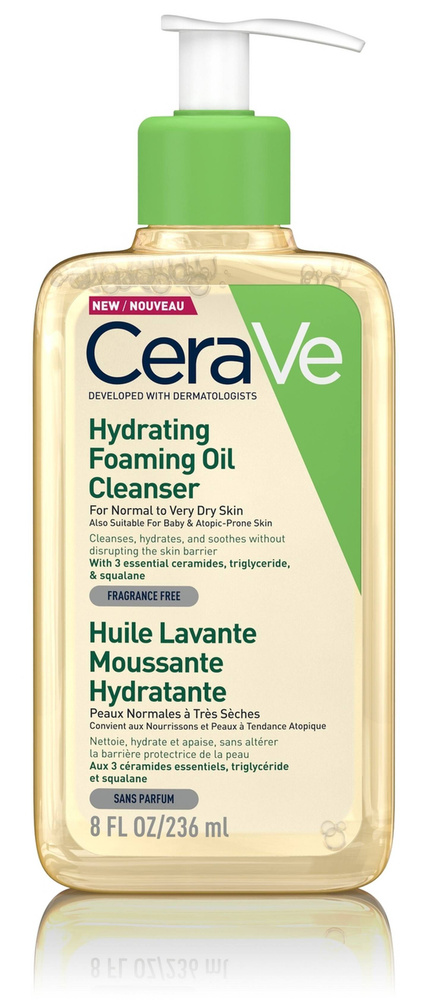 Увлажняющее-Очищающее Пенящееся Масло CeraVe Oil Cleanser, 236 мл  #1