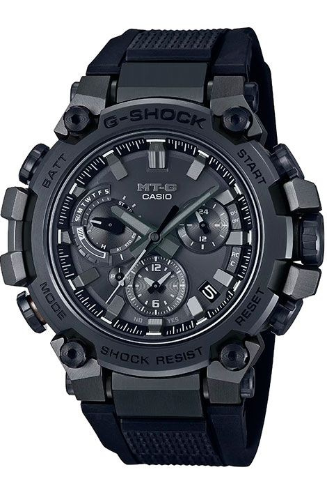 Противоударные наручные часы на солнечной батарее Casio G-Shock MTG-B3000B-1A технологией Bluetooth (блютуз) #1