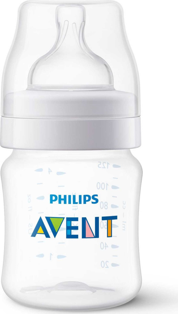 Бутылочка для кормления Philips Avent / Филипс Авент Anti-colic с соской из силикона, от 0 месяцев 125мл #1