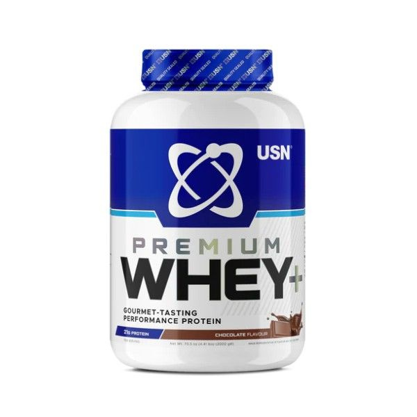 Сывороточный протеин USN Whey+ Premium Protein Powder со вкусом шоколада, 2000 грамм  #1