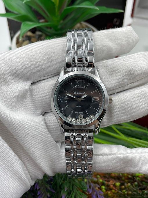 Женские наручные часы CHOPARD с металлическим ремешком в подарочной упаковке  #1