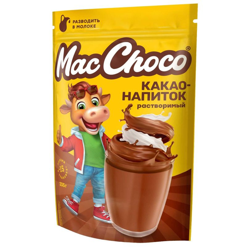 Какао напиток MacChoco, 235гр #1