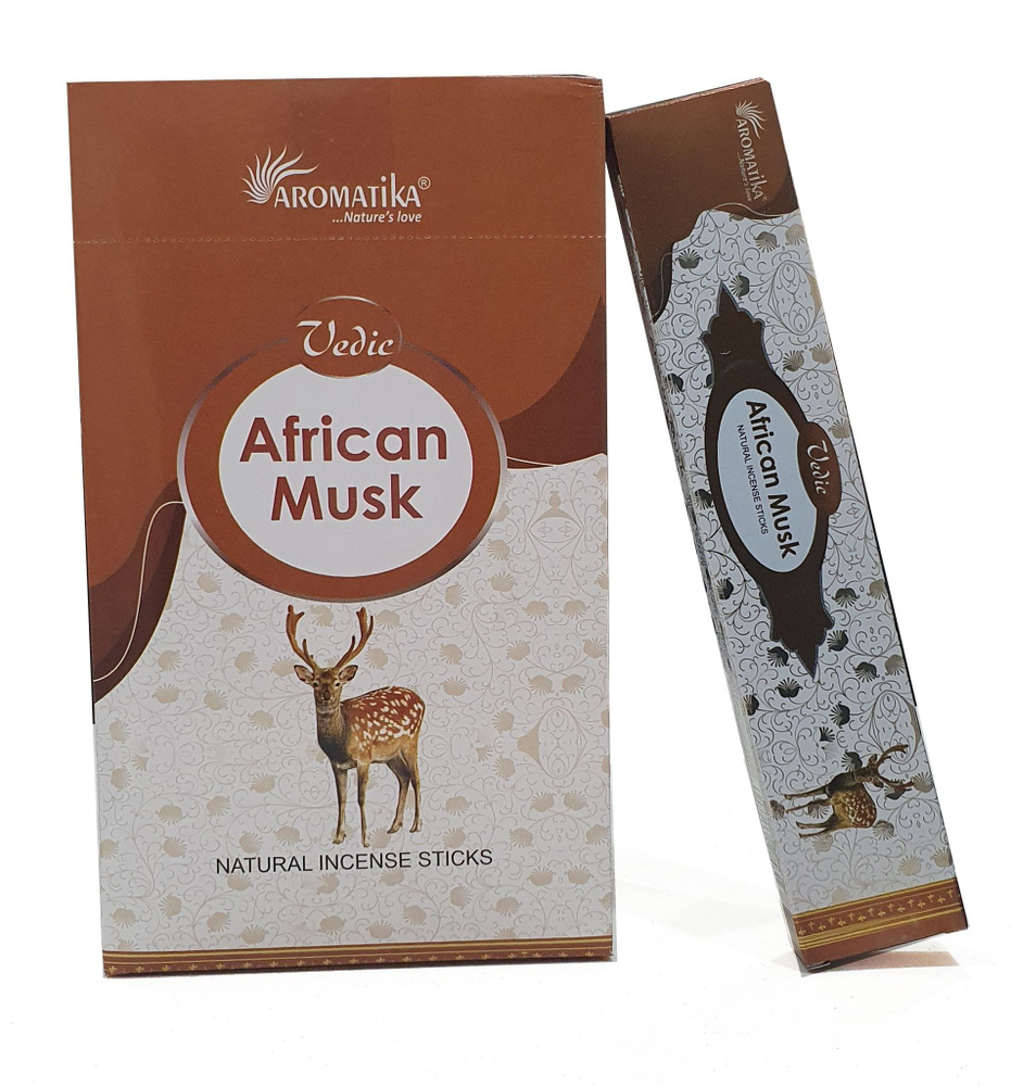 Vedic AFRICAN MUSK Natural Incense Sticks, Aromatika (АФРИКАНСКИЙ МУСКУС натуральные ароматические палочки, #1