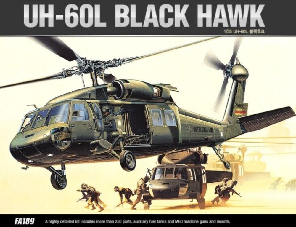 Сборная модель самолета Academy UH-60L BLACK HAWK, масштаб 1/35 #1