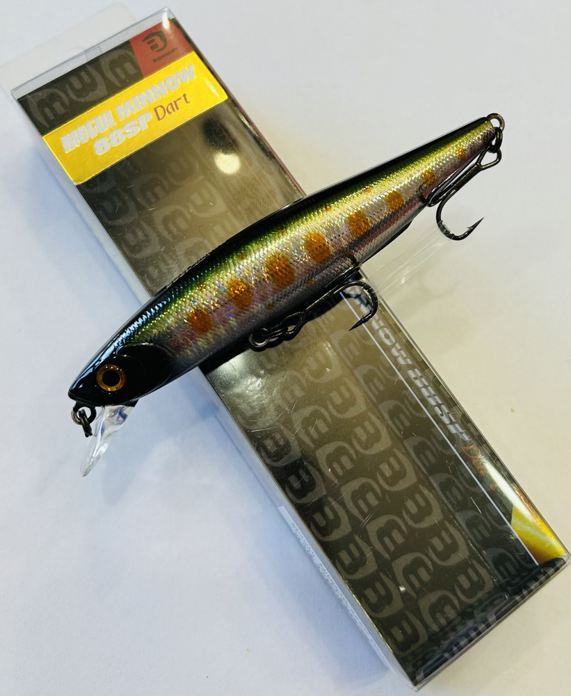 Шумный Воблер Bassday MOGUL MINNOW 88SP DART Вес 10.5 g Цвет FL-387 #хищникпассивный  #1