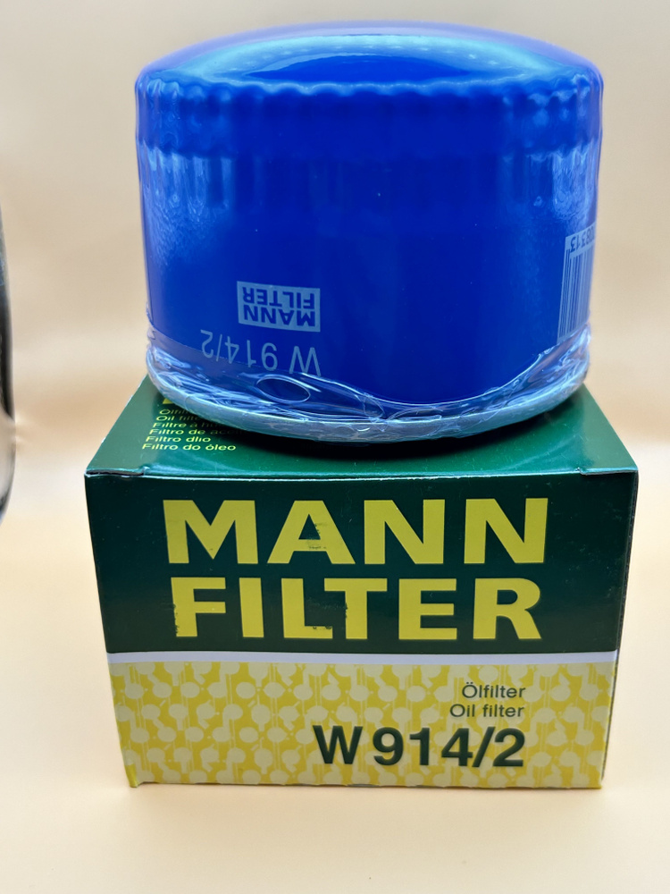 MANN FILTER Фильтр масляный арт. w914/2, 1 шт. #1