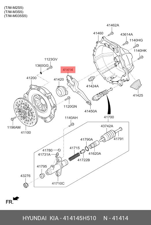 Hyundai-KIA Пружина подвески, арт. 41414-5H510, 1 шт. #1