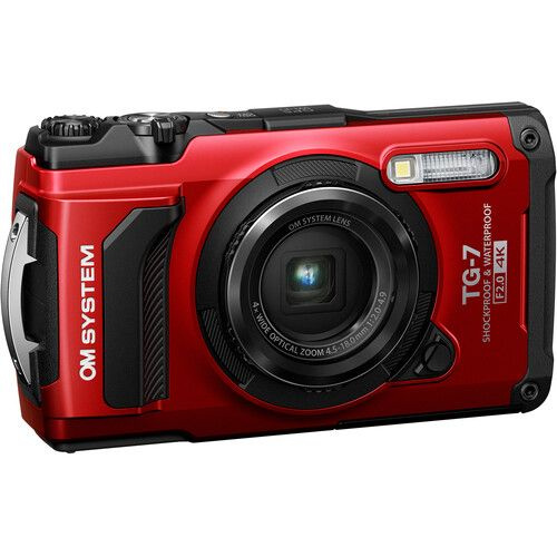 Olympus Компактный фотоаппарат TG 7 Red красный, красный #1