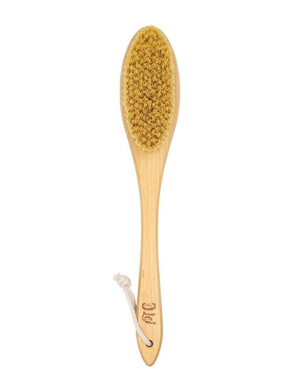 Щетка для сухого массажа LEI банная, натуральное волокно кактуса, на ручке, 380x70 мм (610004/612000) #1
