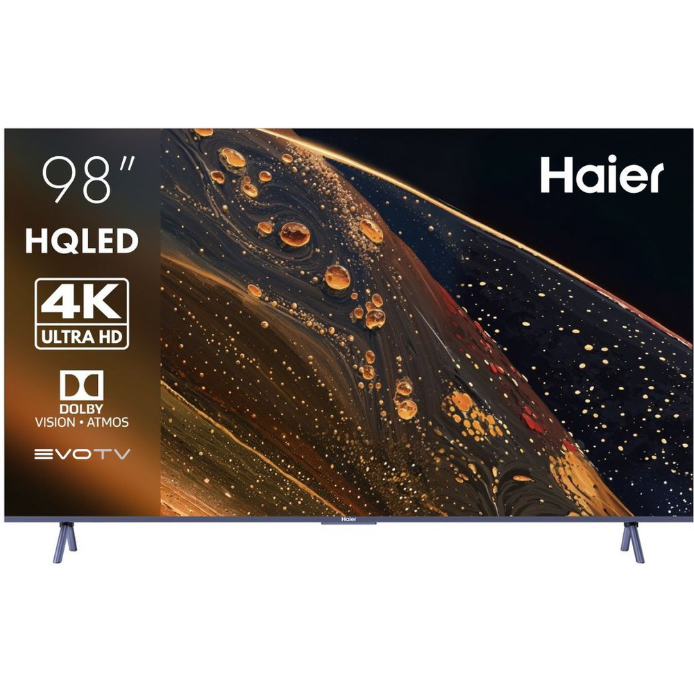 Haier Телевизор 98" 4K UHD, серый, черный #1