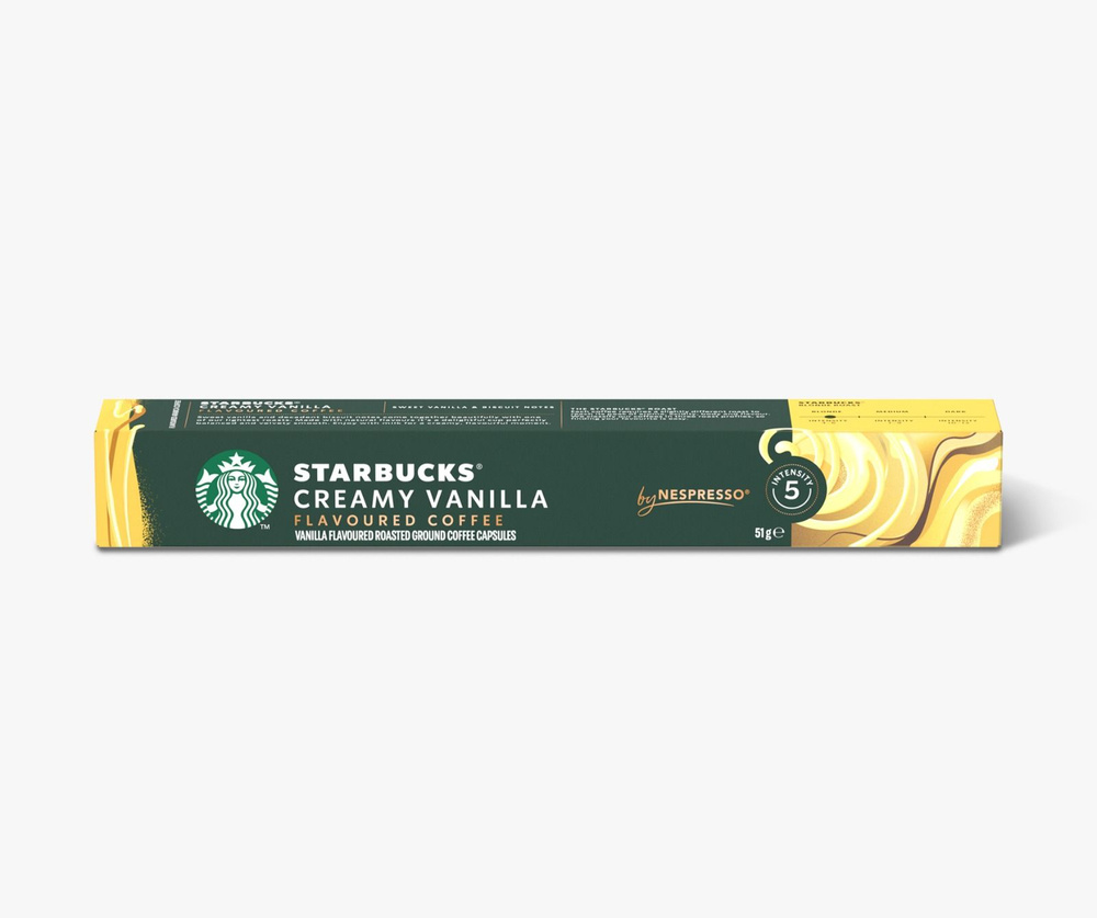 Starbucks Nespresso Кофейные капсулы Creamy Vanilla 10 капсул/53 г (Из Финляндии)  #1