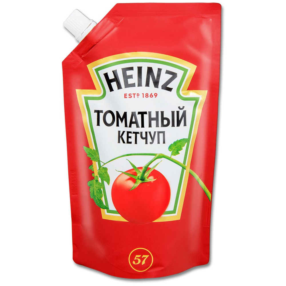 Кетчуп HEINZ "Томатный" классический, пакет 320 г, 1 шт. #1