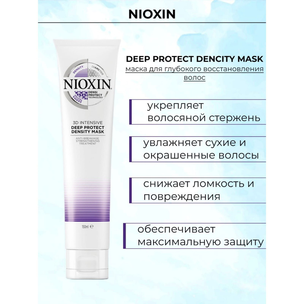 Nioxin Deep Protect Dencity Mask маска для глубокого восстановления волос 150мл  #1
