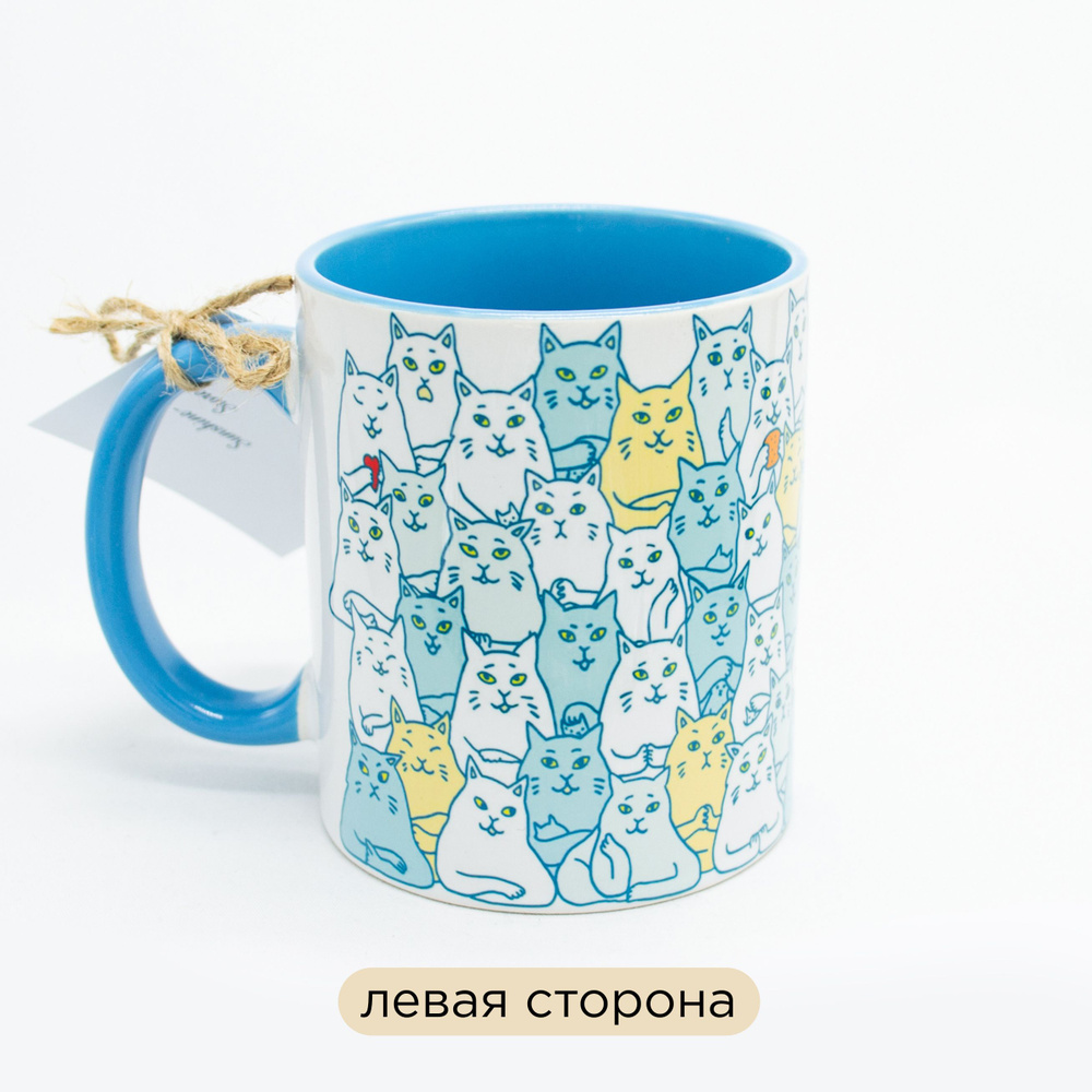 Sweet-Cat Store Кружка "Много Котов", 330 мл, 1 шт #1