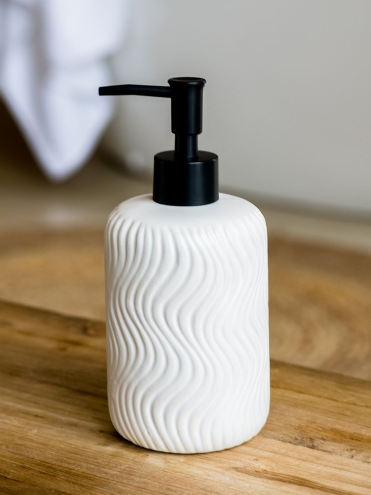 Диспенсер для жидкого мыла керамический ND Play "Sea" / Дозатор для моющего средства для ванной и кухни #1