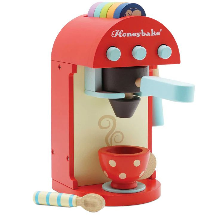 Деревянная игрушечная кофемашина с капсулами Le Toy Van Wooden Toy Coffee Machine & Pods  #1