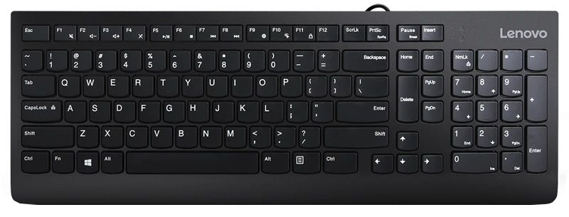Lenovo Клавиатура проводная 300 USB, черный #1