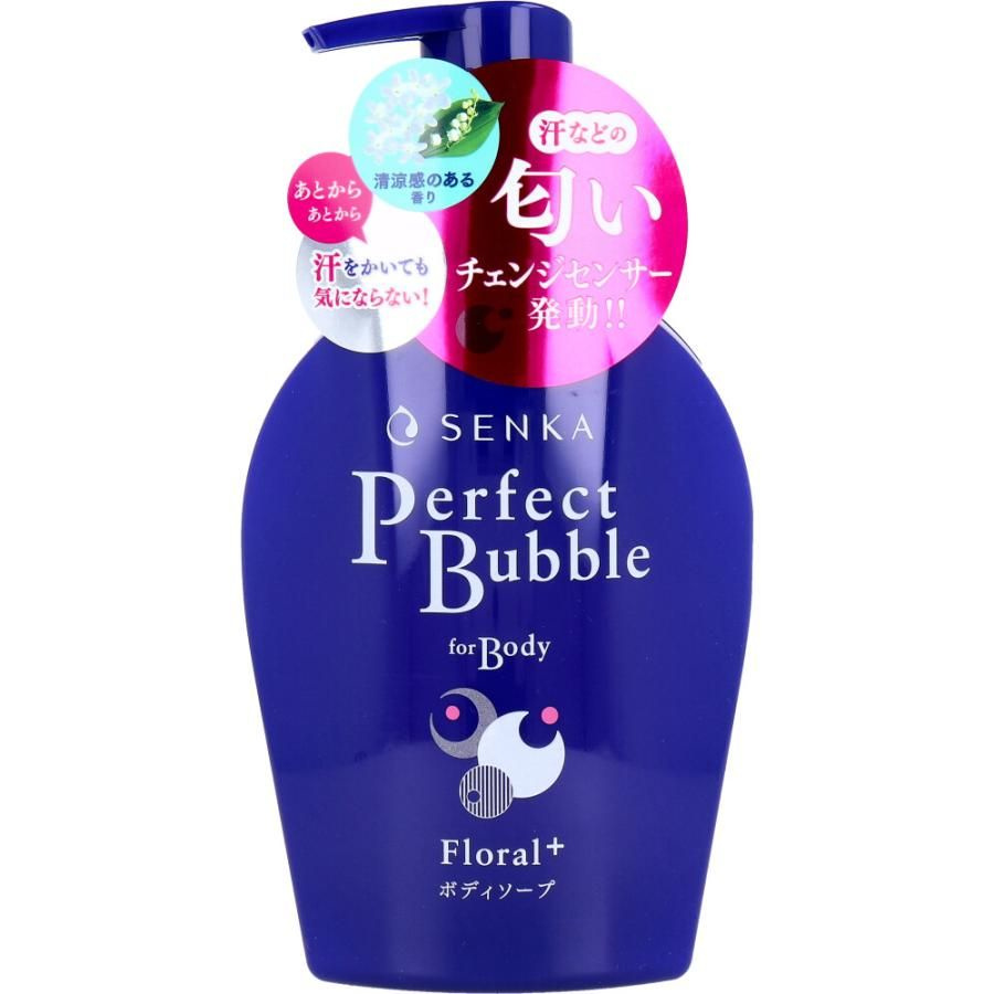 FINETODAY SENKA Perfect Bubble for Body Floral Plus Дезодорирующее жидкое мыло для тела с цветочным ароматом, #1