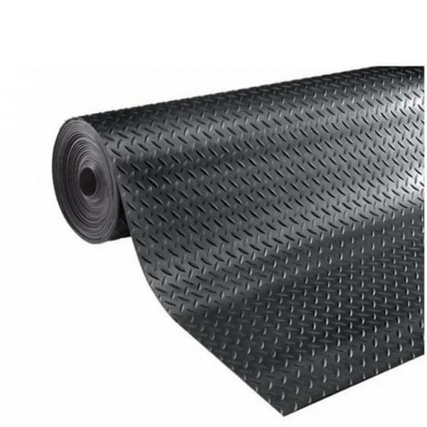 Резиновая рулонная дорожка Rubber Matting 1,2x4м h3 мм "Елка" (черная)  #1