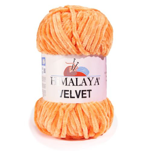 Пряжа плюшевая HiMALAYA VELVET (Гималаи Вельвет) 90016 Апельсин #1