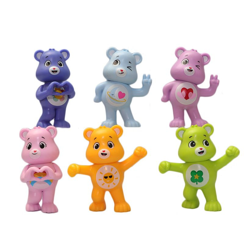 Набор фигурок Заботливые мишки / Care bears 6шт (8см) #1