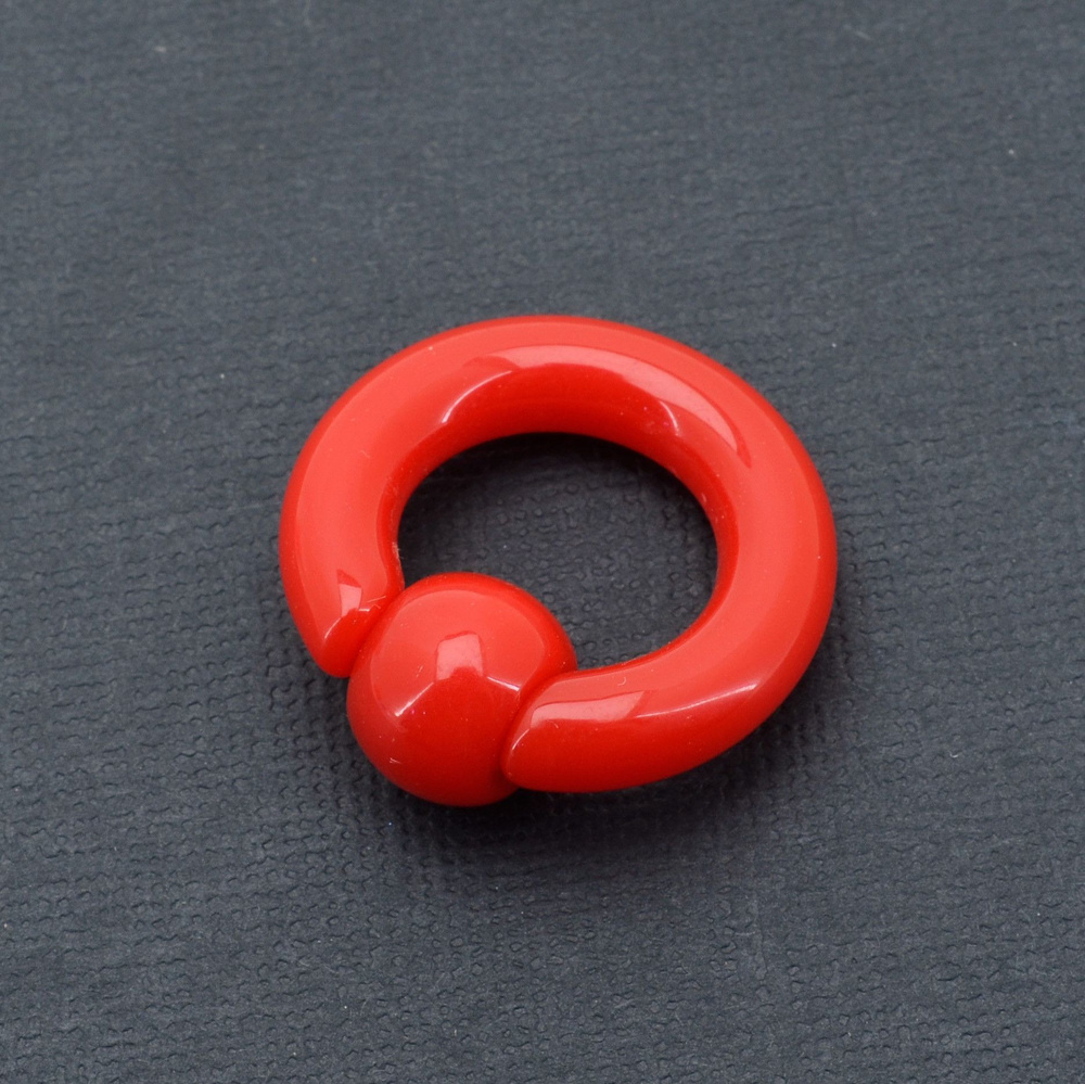 Кольцо 6 мм. Акрил. ARNG2, красный #1