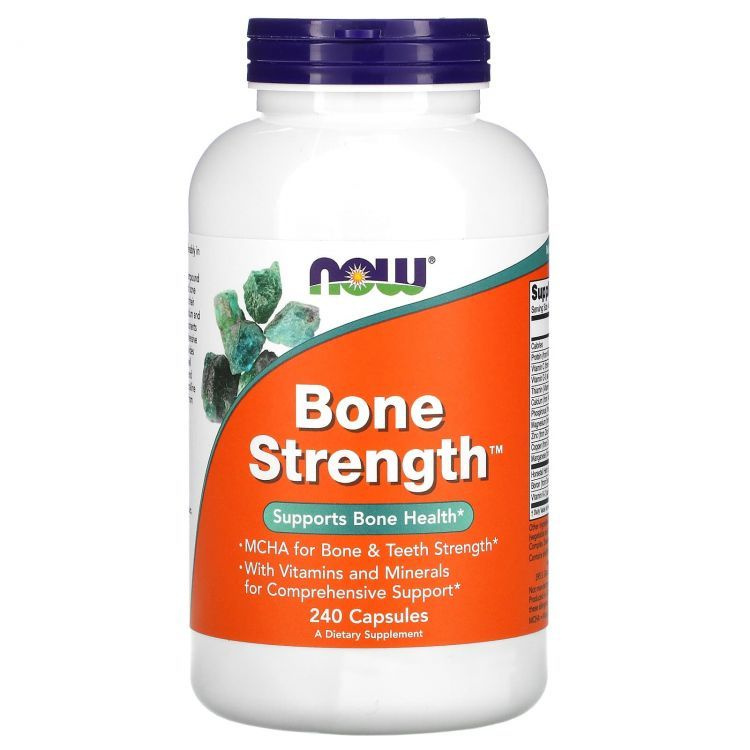 Биологически активная добавка к пище, Bone Strength (для укрепления костей), NOW Foods, (капсулы массой #1