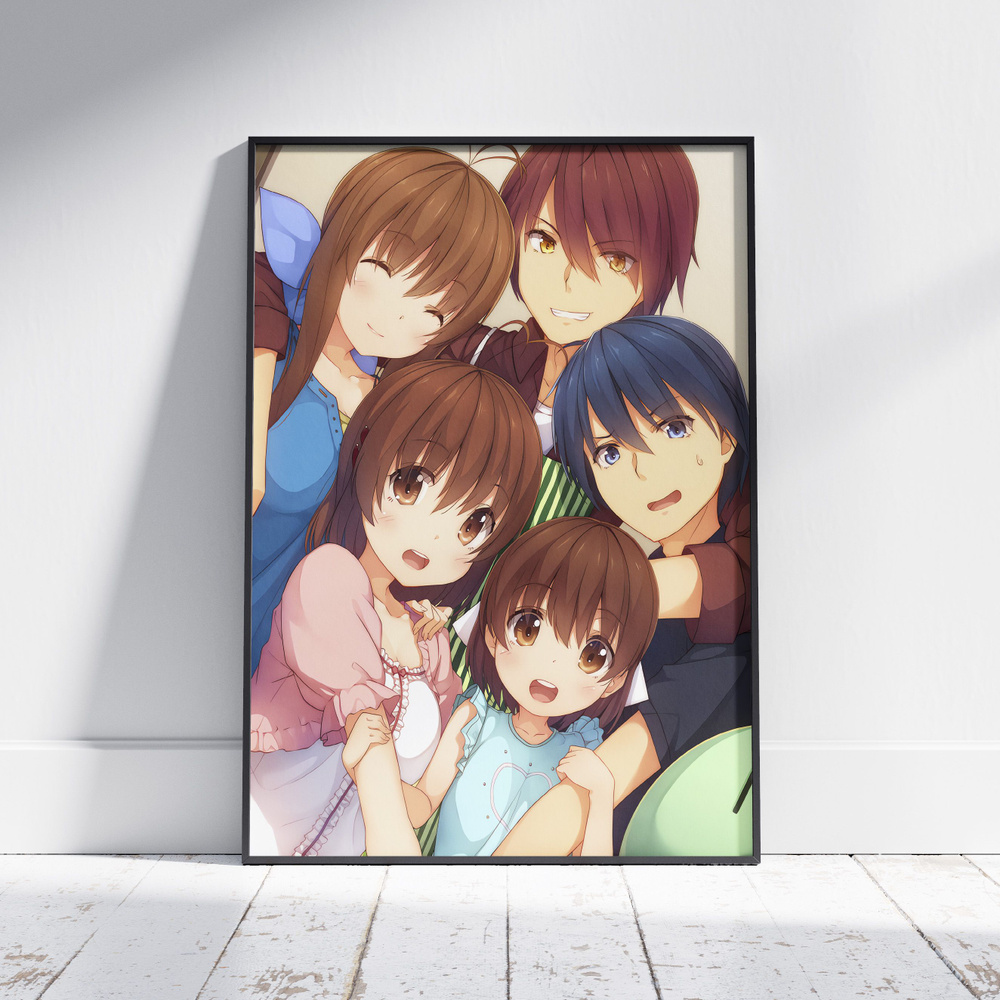 Плакат на стену для интерьера Кланнад (Clannad 5) - Постер по аниме формата А3 (30x42 см)  #1