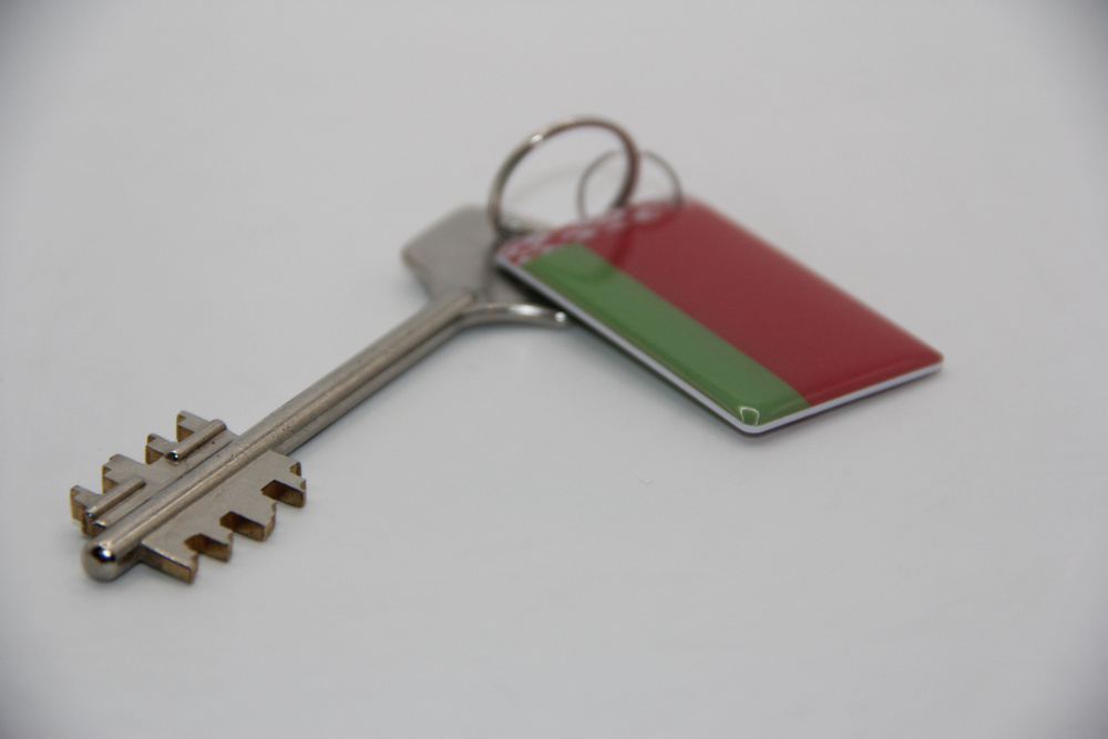 Ключ для домофона (брелок) Флаг Беларуси T5577перезаписываемый, 125 кГц.  #1