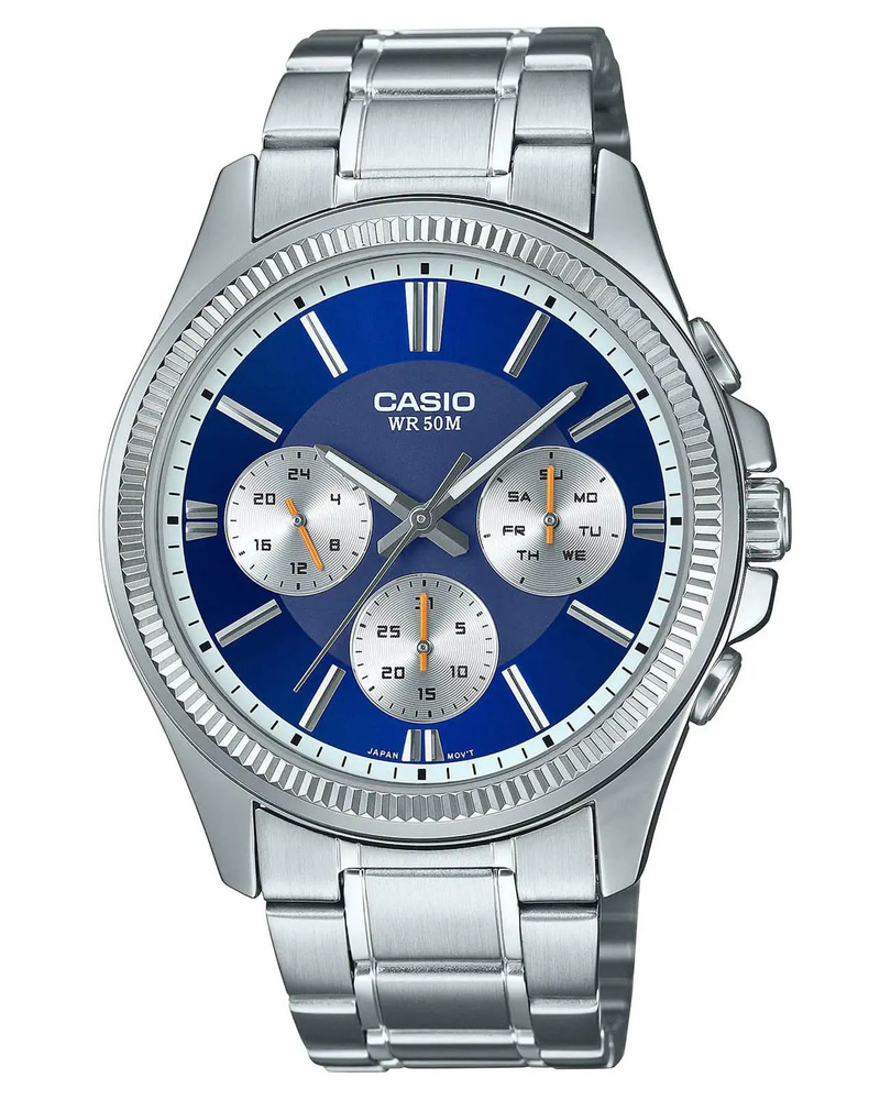 Японские кварцевые мужские часы Casio MTP-1375D-2A1 с гарантией  #1