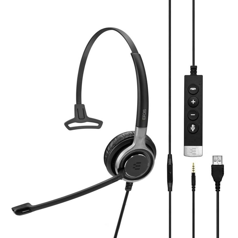 Epos (Sennheiser) Компьютерная моно гарнитура Wired Headset IMPACT SC 635 USB  #1