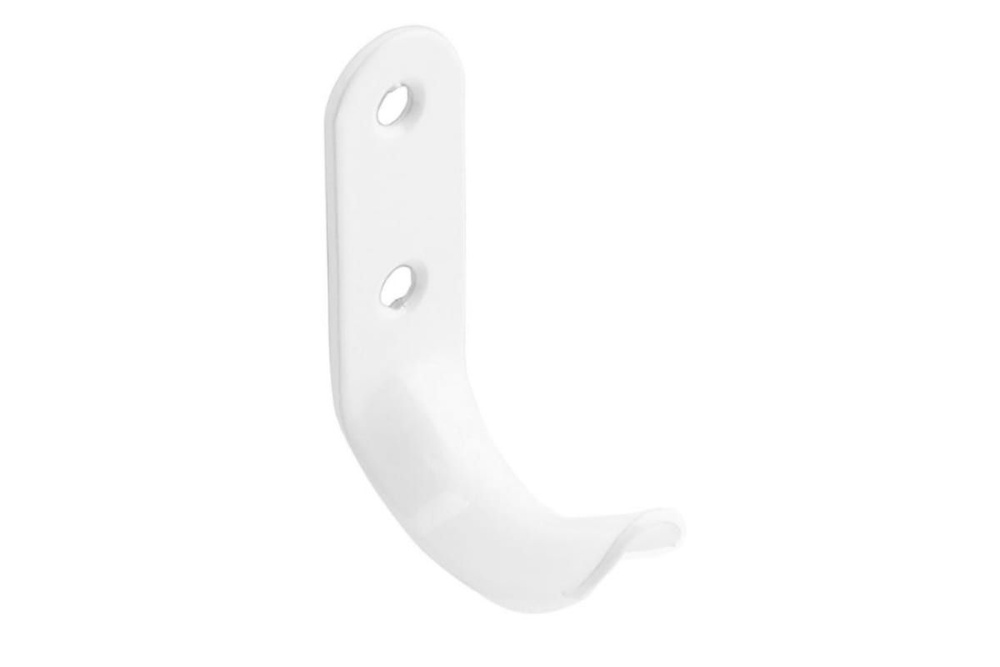 Крючок-вешалка настенный для ванной, прихожей, кухни, крючок для одежды, полотенца №7 полимер, белый #1