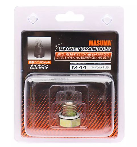 Болт маслосливной (пробка) MASUMA с магнитом M14X1.5 (MAZDA CX-30 CX-5 ; Mazda 3 (BK/BL), Mazda 6 (GG/GH)) #1