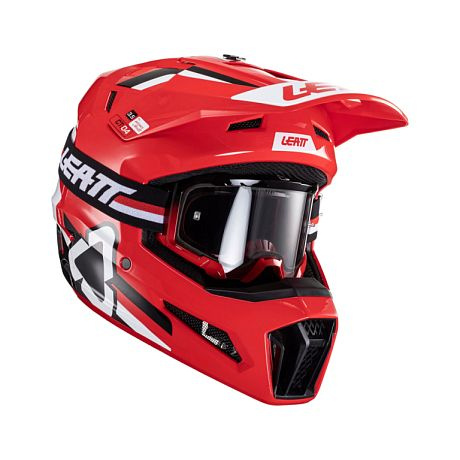 Leatt Шлем кроссовый Moto 3.5 Helmet Kit, Red V24, XXL #1