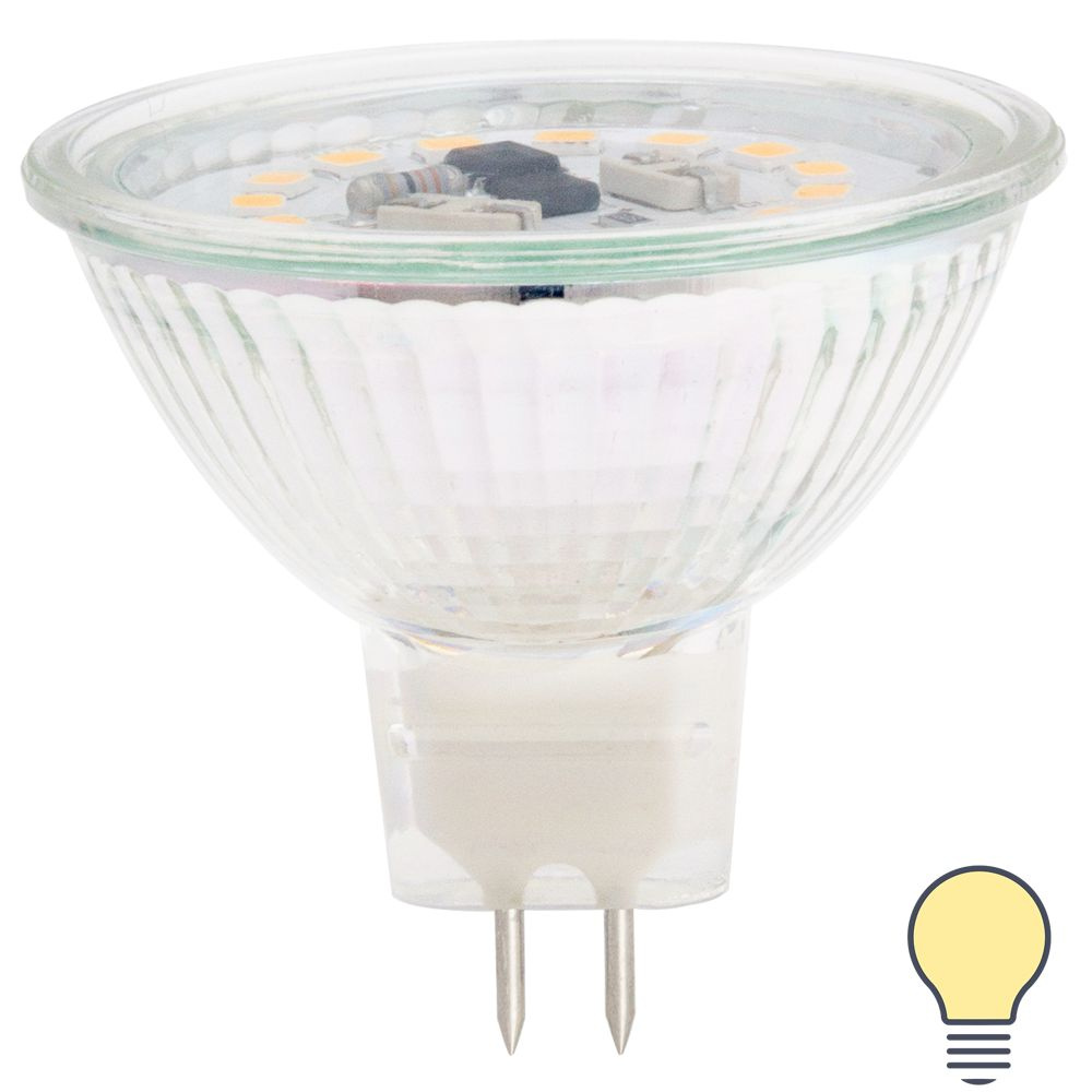 Лампа светодиодная Lexman GU5.3 220-240 В 6 Вт спот прозрачная 500 лм теплый белый свет  #1