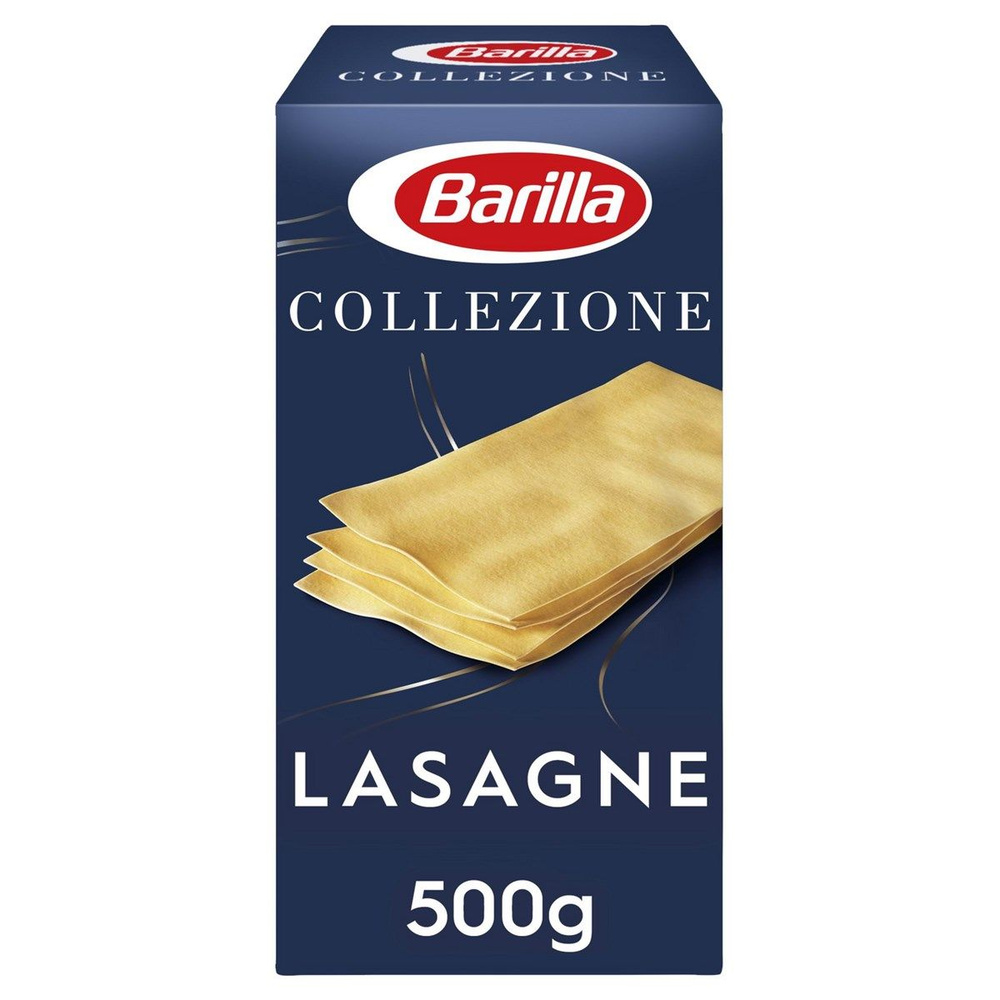 Макаронные изделия Barilla Lasagne из твёрдых сортов пшеницы, 500г, 4 штуки  #1