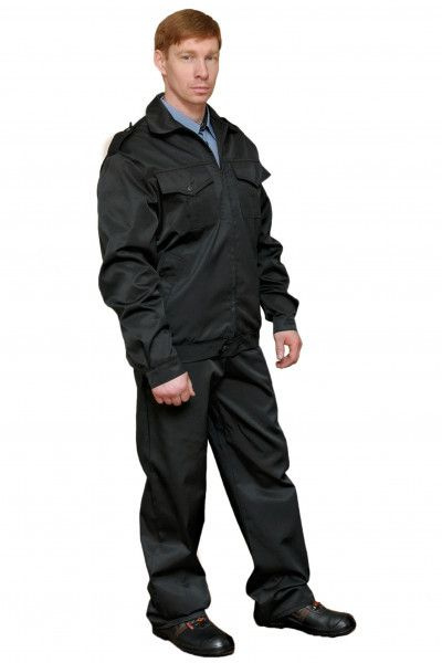 Костюм охранника "Дозор" , куртка+брюки, черный #1