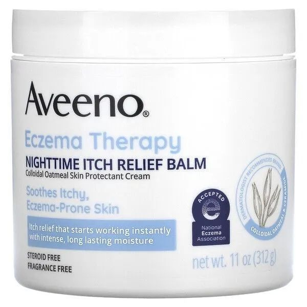 Aveeno, Active Naturals Eczema Therapy, Успокаивающий Бальзам против зуда для сухой, раздраженной и чувствительной #1