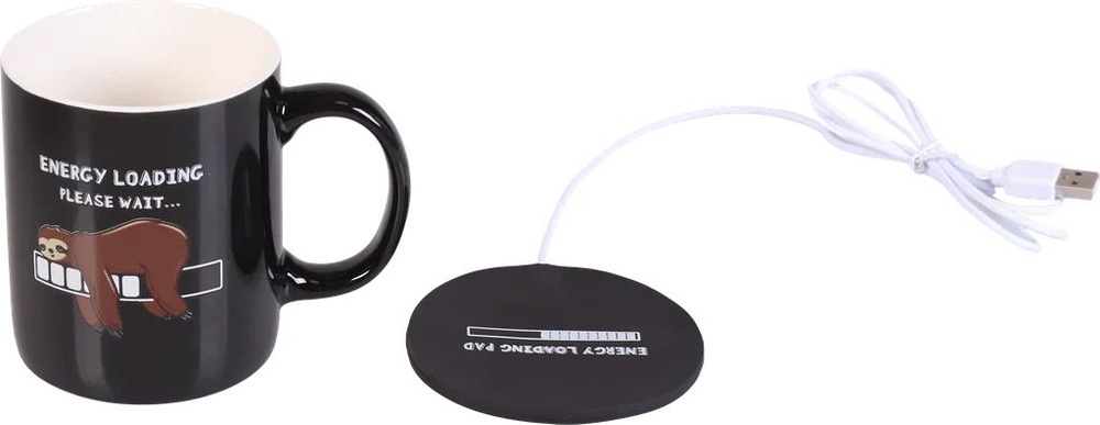 Кружка c USB-подставкой для подогрева 350мл, фарфор #1
