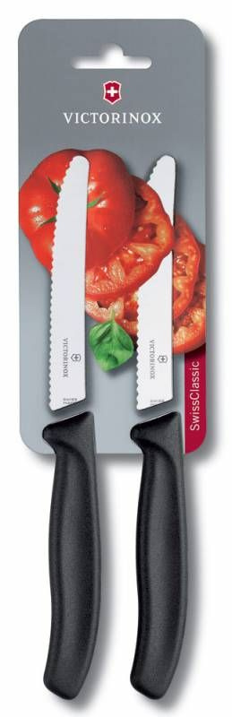 Набор ножей кухон. Victorinox Tomato and Table Knife Set (6.7833.B) компл.:2предм. черный блистер  #1