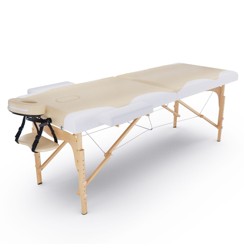 Массажный стол DFC NIRVANA Relax, 186 x 70 см, толщина 5 см, бежево-кремовый  #1
