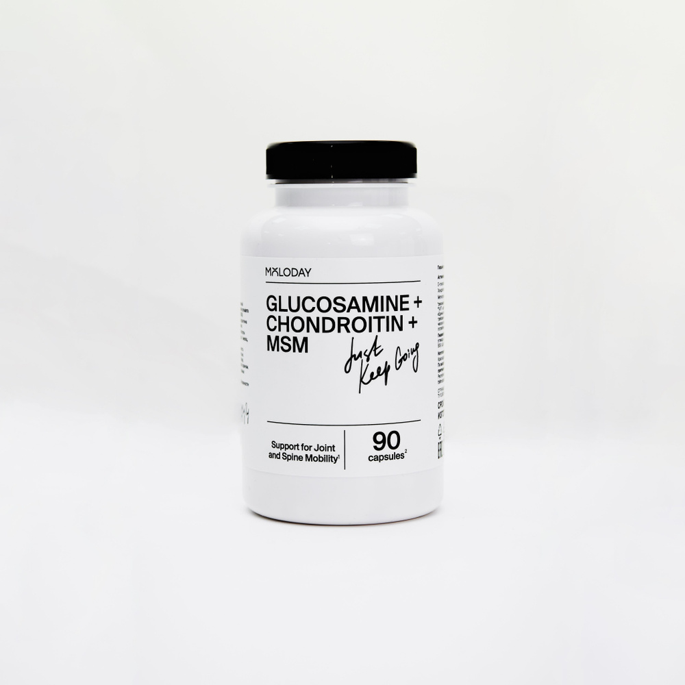 Глюкозамин, хондроитин и МСМ, Moloday, 90 капсул #1