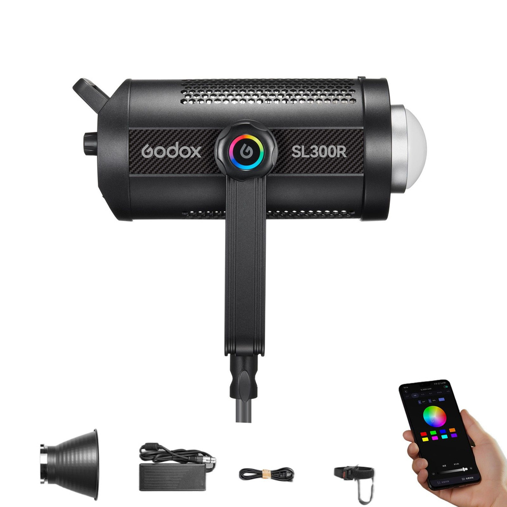 Godox SL300R 310Вт RGB светодиодный видеосвет CCT 2500K-10000K 14 FX Studio Fill Light с креплением  #1