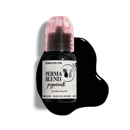 PERMA BLEND Double Black (15 мл.) пигмент для перманентного макияжа век  #1